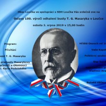 Oslavy 100. výročí odhalení busty T. G. Masaryka v Loučce