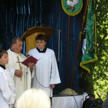 Svěcení praporu a znaku obce Loučka