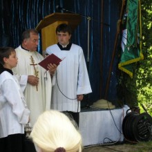 Svěcení praporu a znaku obce Loučka